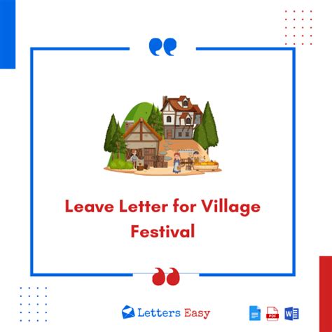21+ Leave Letter for Village .
